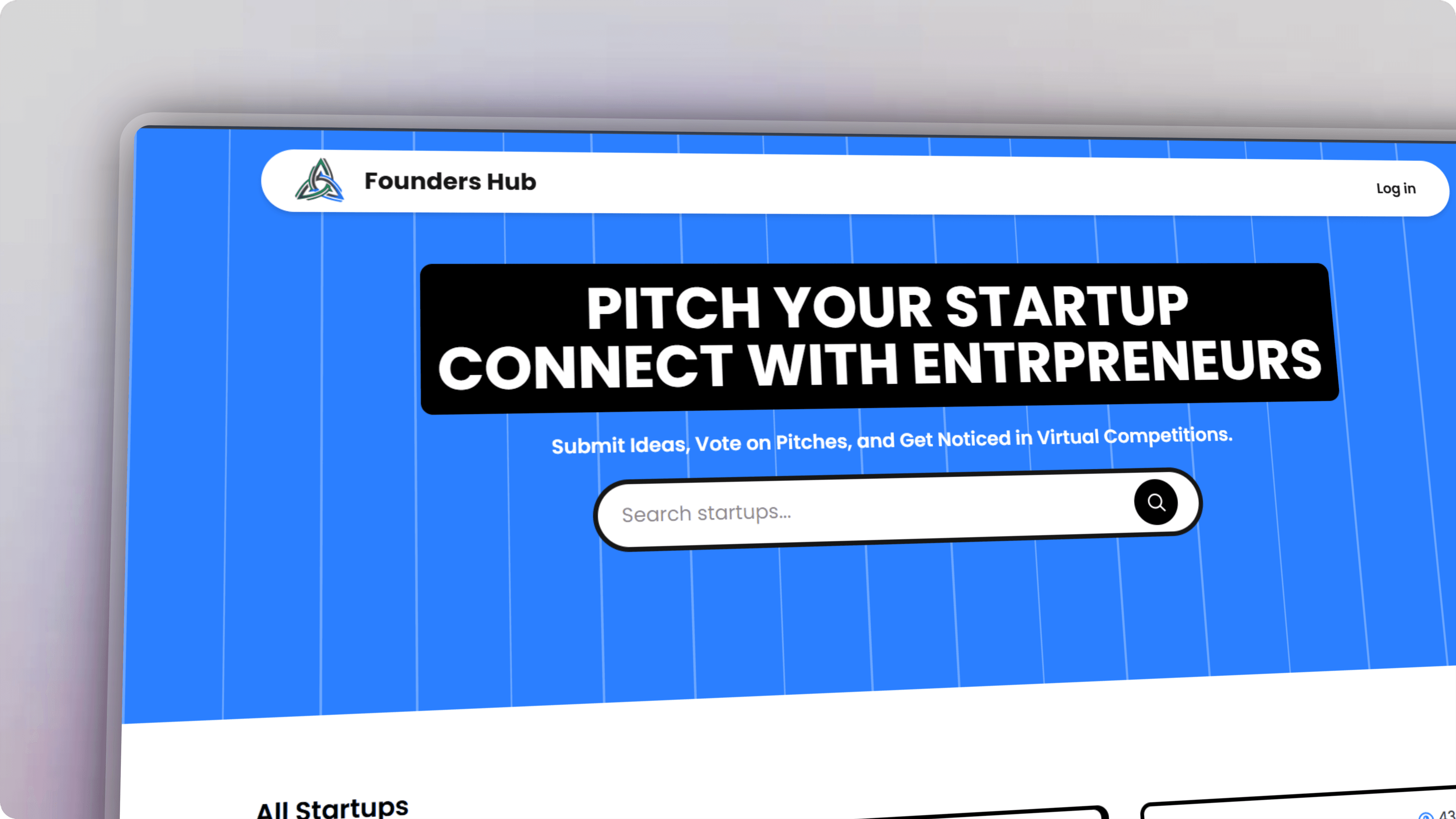 Founders Hub - Pitch & Connect Platform